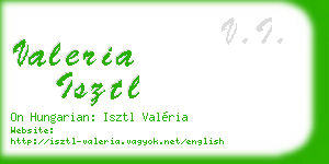 valeria isztl business card